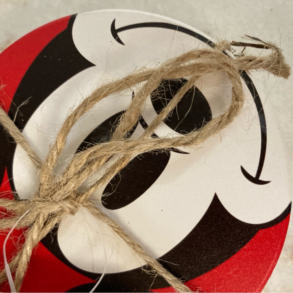 Disney Mickey Mouse Coasters - ceramic with Mickey measuring spoons